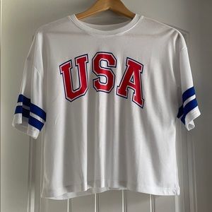 USA cropped shirt